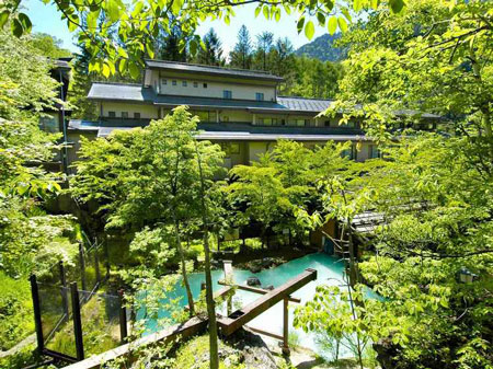 信州（長野県）白骨温泉風情 泡の湯